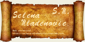 Selena Mladenović vizit kartica